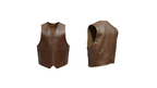 BROWN LEATHER VEST