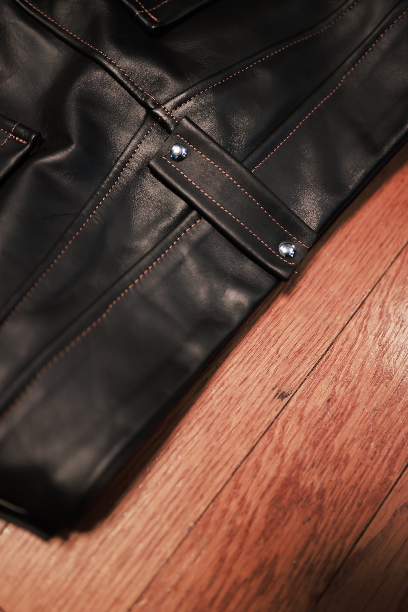 BLACK LEATHER PANT