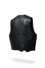 BLACK LEATHER VEST