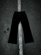 Black denim jeans