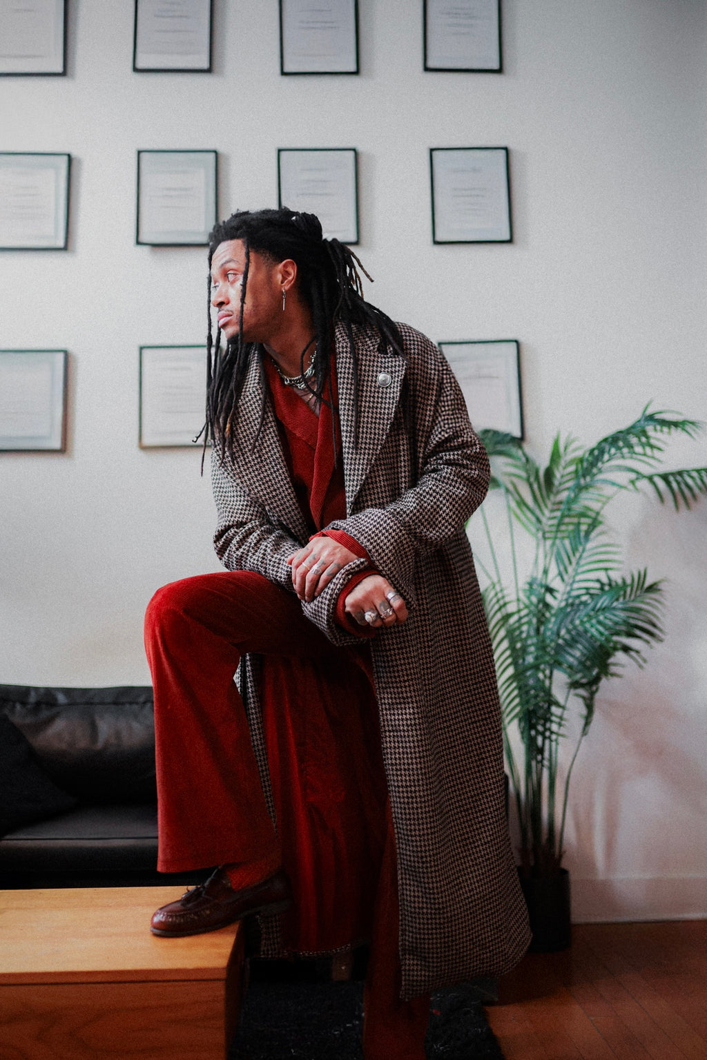 HOUNDSTOOTH COAT