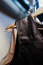 BLACK LEATHER VEST