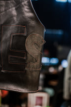 BLACK LEATHER VEST
