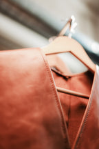 BROWN LEATHER VEST