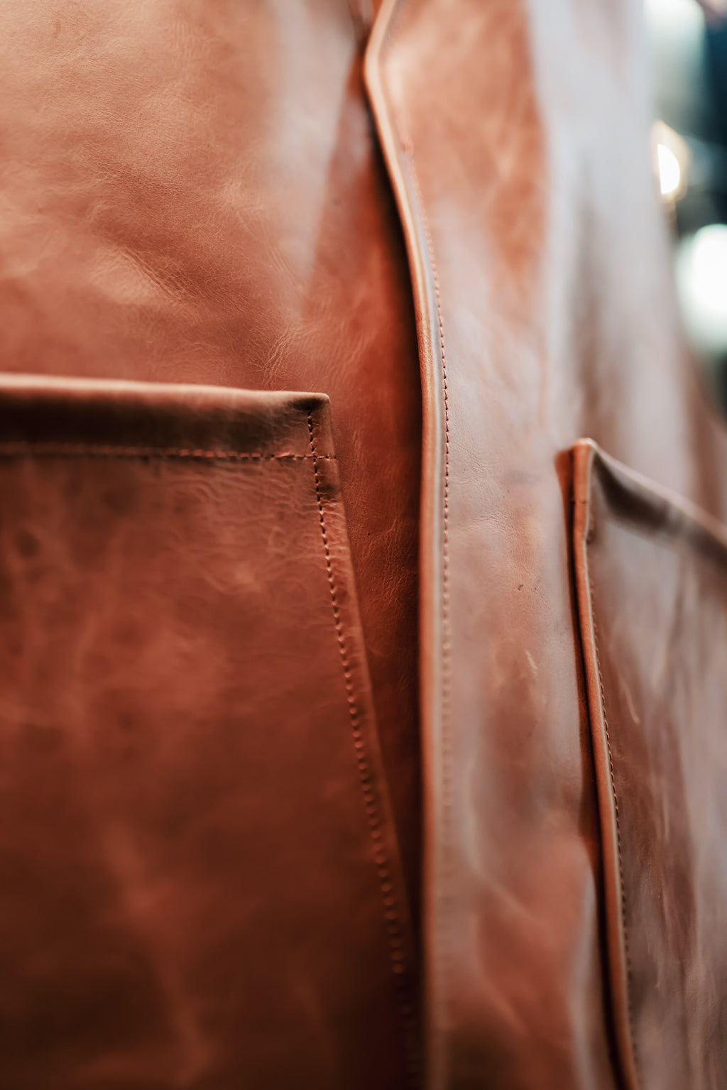 BROWN LEATHER VEST
